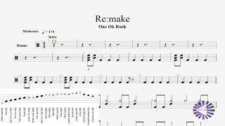 Drumremake ドラムTab譜One Ok Rockby Nippontab