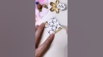 Zentangle Pattern Tangle #UFO 禪繞畫入門 禪繞圖樣 (N.2329) how to draw by Eva Wu #bijou #shorts