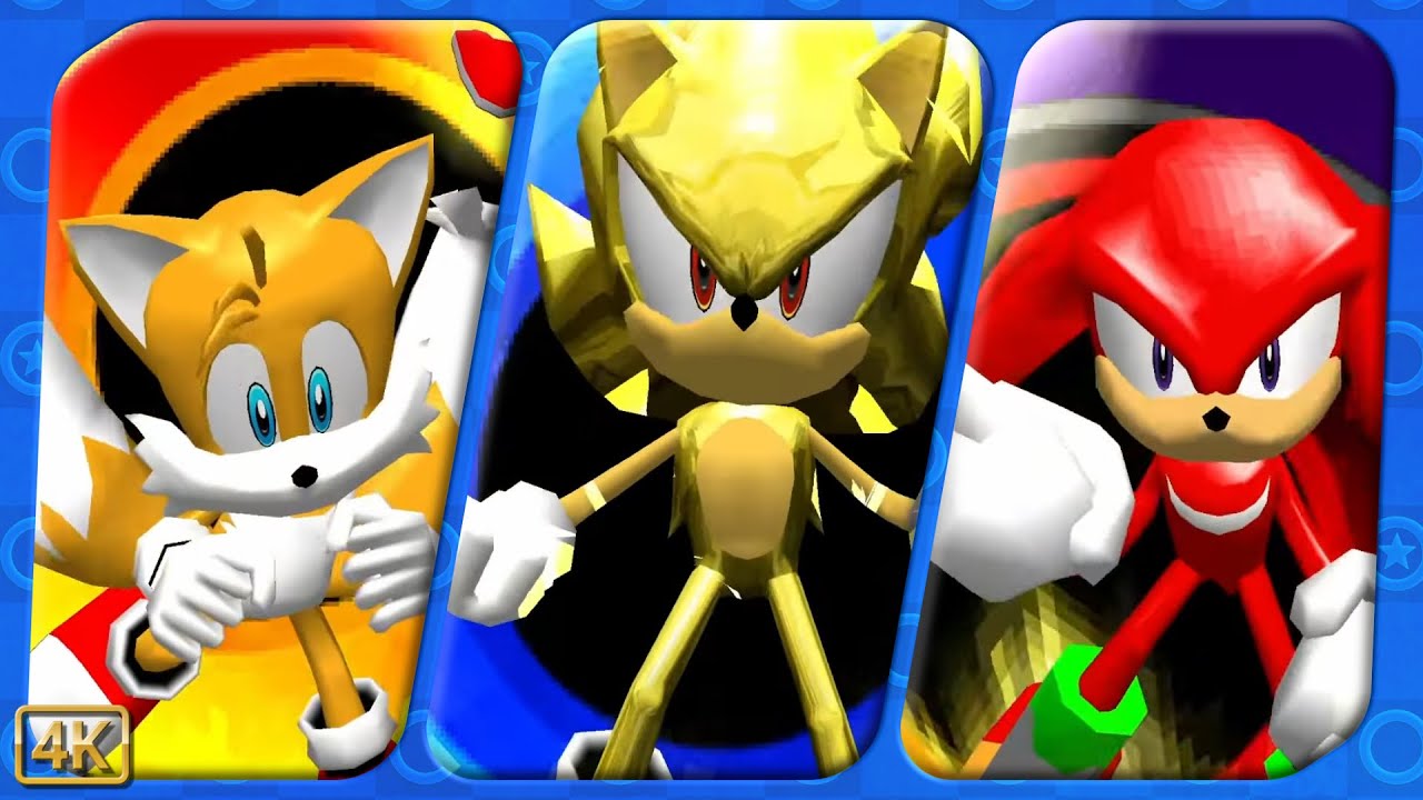 Sonic Heroes ⁴ᴷ Last Story (Финальный босс и концовка Супер Соника, ранг A)