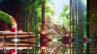 Relaxing Bamboo Water Fountain | Calming Music