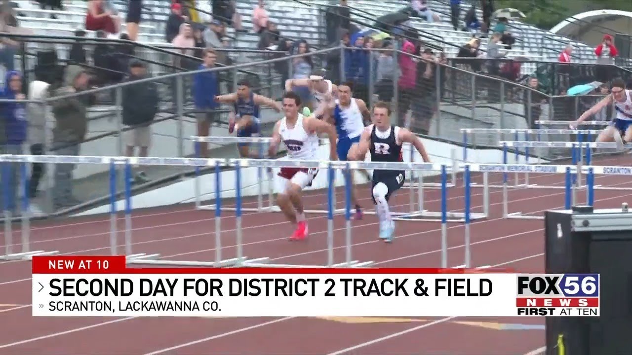 Rain or shine, District 2 athletes shine at track and field meet - YouTube