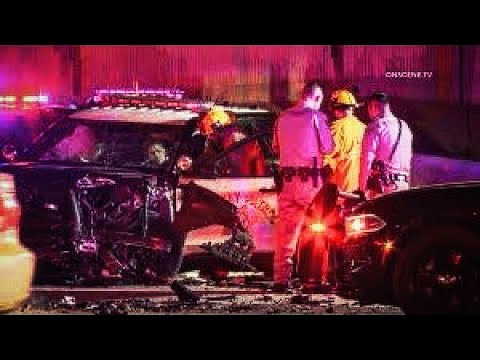 Multiple CHP Officers Injured In Crash During Pursuit - YouTube