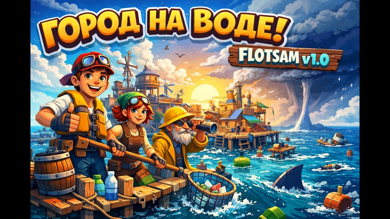 ГОРОД НА ВОДЕ! - ПРОХОЖДЕНИЕ FLOTSAM V1.0