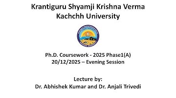 Ph.D. Coursework-2025 Phase1(A) 20/12/2025 - Evening Session (Day 6)