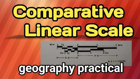 𝐂𝐨𝐦𝐩𝐚𝐫𝐚𝐭𝐢𝐯𝐞 𝐋𝐢𝐧𝐞𝐚𝐫 𝐒𝐜𝐚𝐥𝐞 : 𝐜𝐚𝐥𝐜𝐮𝐥𝐚𝐭𝐢𝐨𝐧 𝐚𝐧𝐝 𝐝𝐫𝐚𝐰𝐢𝐧𝐠
