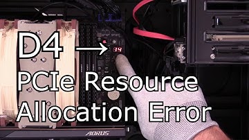 D4 PCIe Resource allocation Error and Above 4G Decoding on Gigabyte TRX40 Designare