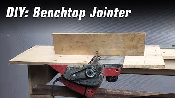 DIY: Homemade benchtop jointer || simple jointer made from planer #DIYJointer