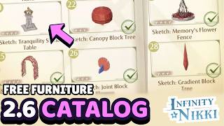 2.6 ALL Decor Catalogue 🪑 Free Furniture Locations Compilation 💜 Infinity Nikki