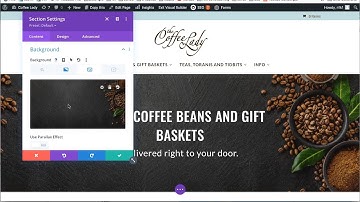 Changing the background image of a section in Divi