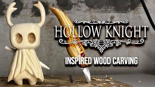 #asmr HOLLOW KNIGHT WOODCARVING!