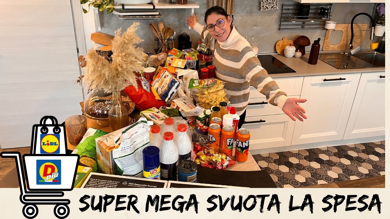 Super Mega Svuota La Spesa Lidl e Dpiù 🛒|SPESA MENSILE 💰