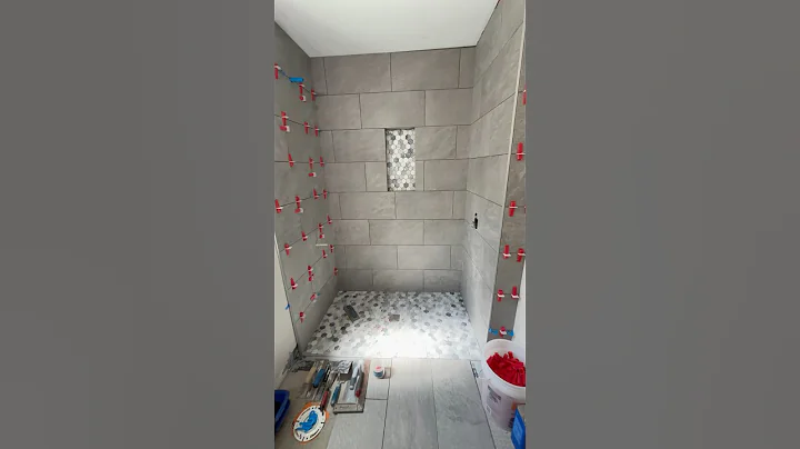 I-TILE Curbless tile shower install and overview #shorts