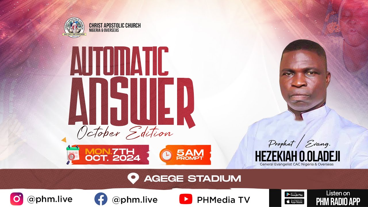 AUTOMATIC ANSWER OCTOBER 2024 EDITION 