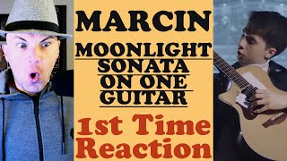 Marcin | MOONLIGHT SONATA ON ONE GUITAR | First Time Reaction Resimi