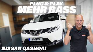 Nissan Qashqai: 2x Untersitz-Subwoofer per Plug &amp; Play