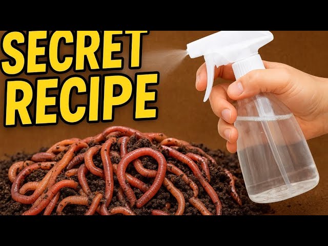 Grow BIG WORMS, my Recipe 