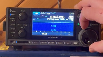 ICOM IC-R8600 80 Meter LSB band scan