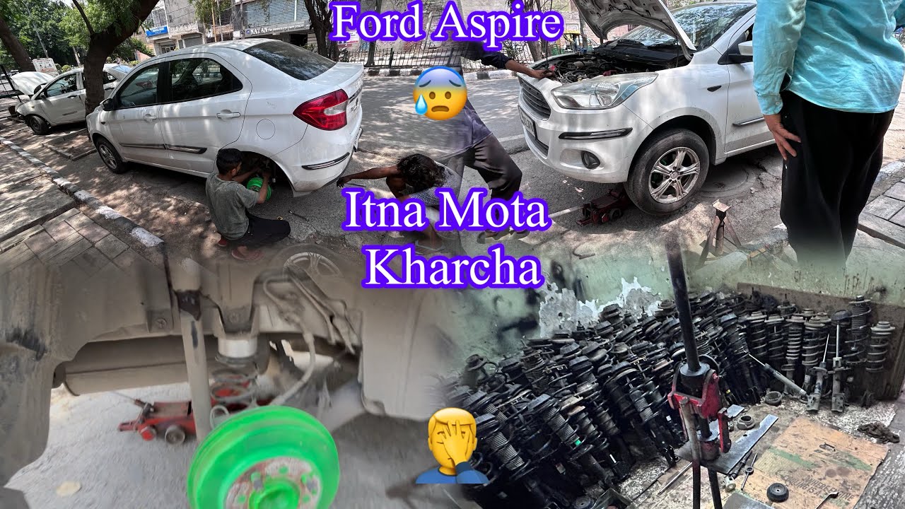 Ford Aspire k shocker’s Change | Naye Tyre fender pe touch hone lage || phir se mota kharcha🤦🏻