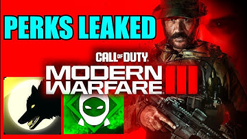 MW3 Perks Leaked! New Perk System Revealed