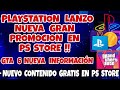 PLAYSTATION LANZO GRAN PROMOCIÓN EN PS STORE !! | GTA 6 NUEVA INFORMACIÓN | CONTENIDO GRATIS PS5 PS4