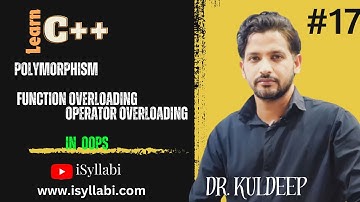 Polymorphism in C++ |Video - 17| function overloading | operator overloading| c++ for beginners |C++