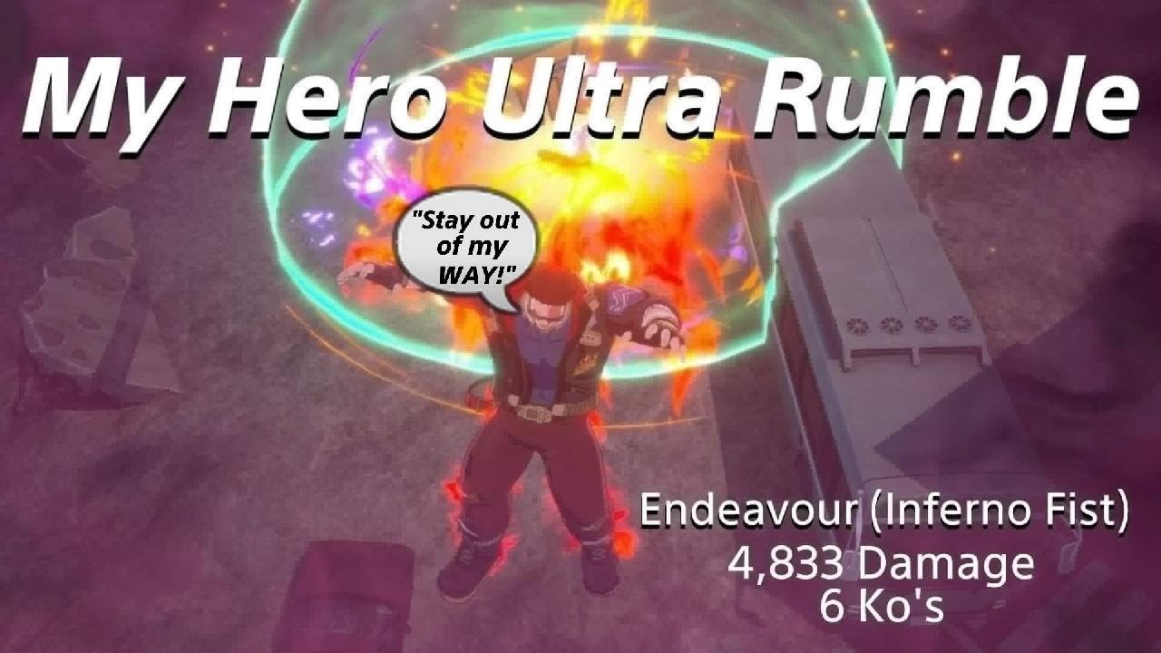 Endeavour (Inferno Fist) 4,833 Damage & 6 Ko's | My Hero Ultra Rumble