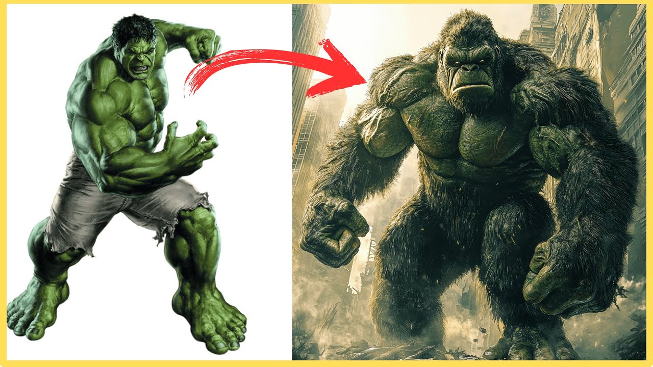 AVENGERS But KING KONG🦍 VENGERS 🔥 All Characters (marvel & DC) 2024💥 ...