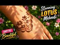 Simple back hand mehndi design | Lotus mehndi design | New mehndi design 2026 | HennaShri