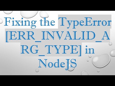Fixing the TypeError