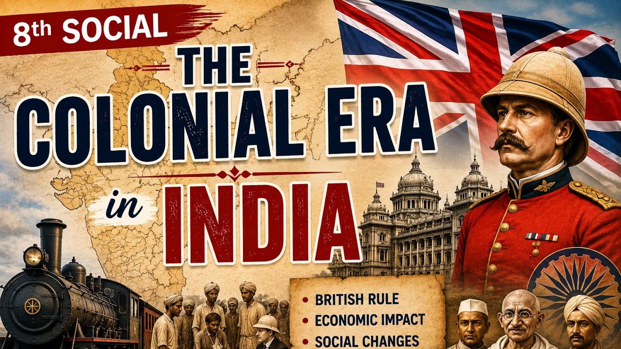 8th social The Colonial Era IN India