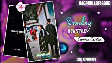 🥺New Nagpuri Lo-fi Sad Song Status Editing |Alight Motion Video Editing Nagpuri Status Video Editing