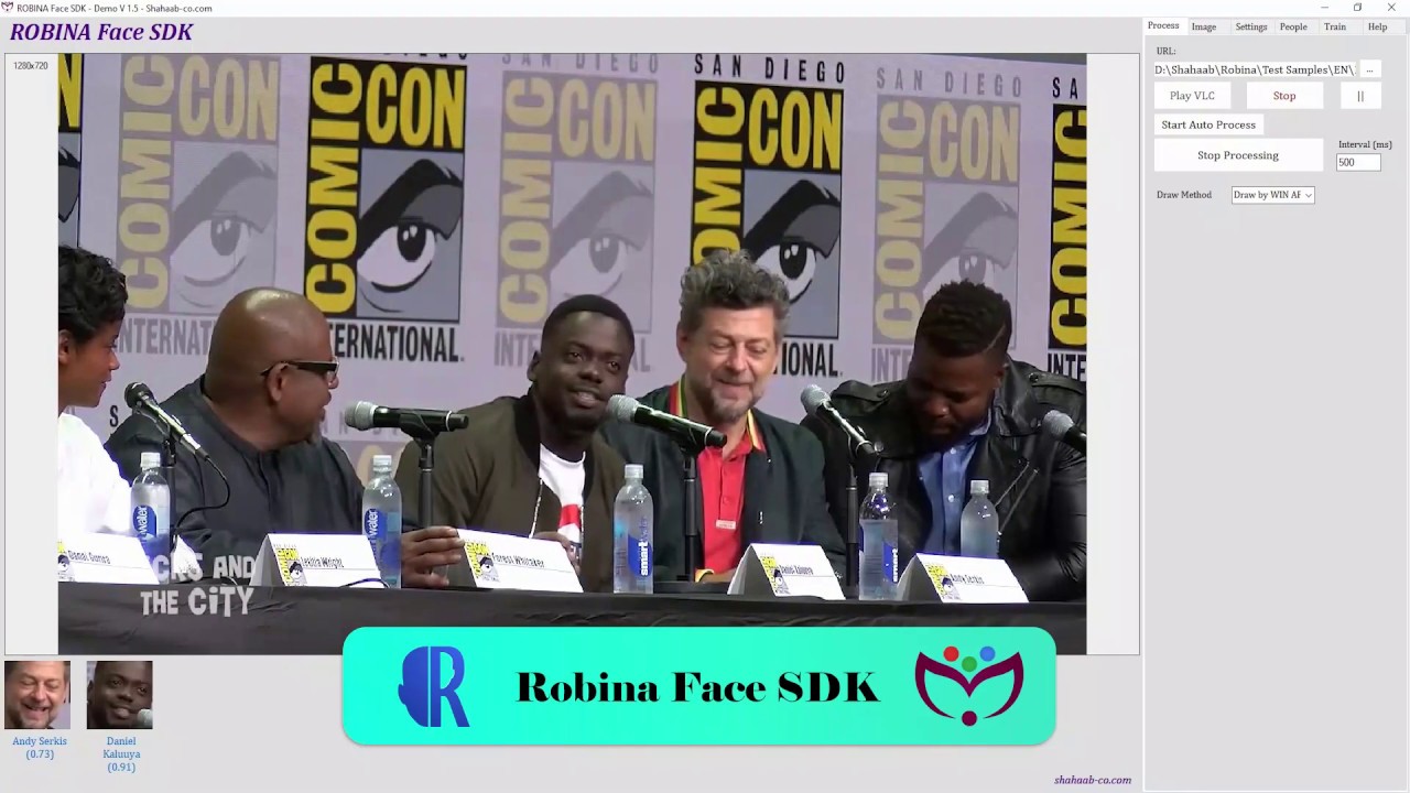 Robina Face Recognition SDK Demo - YouTube