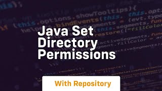 java set directory permissions