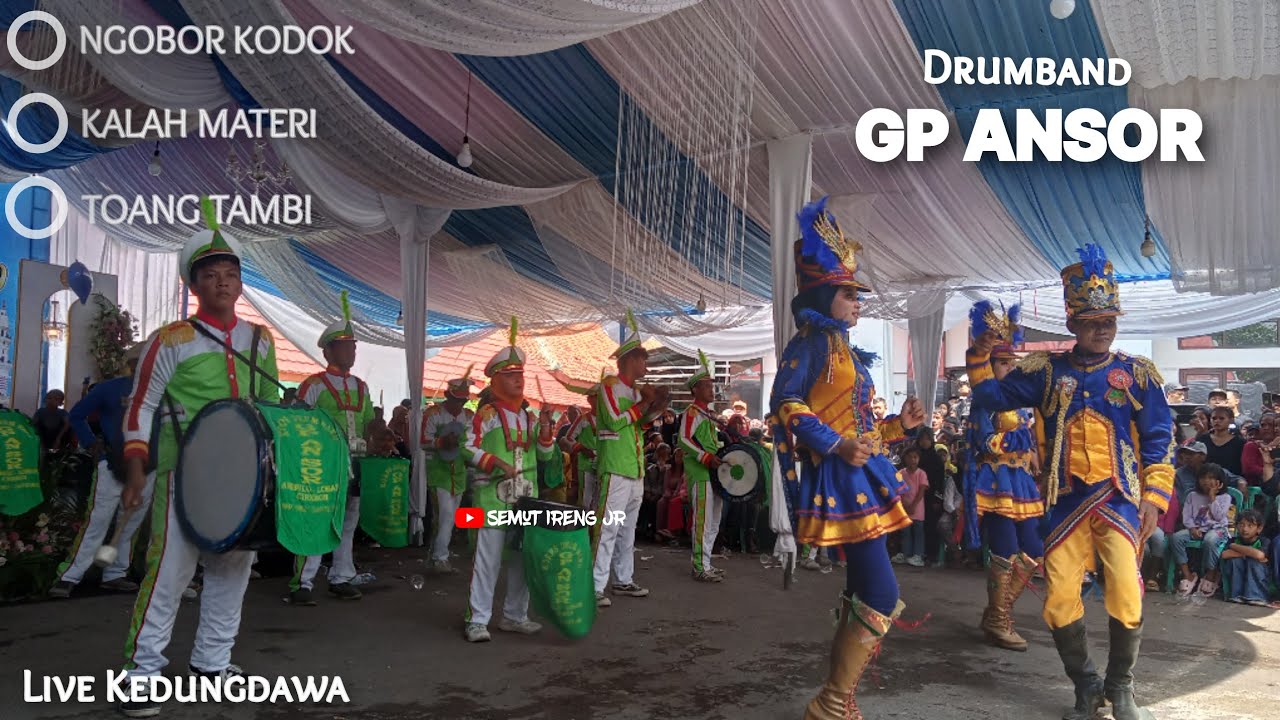 FULL 3 LAGU Drumband GP ANSOR Ambulu Losari Cirebon | live kedungdawa kedawung