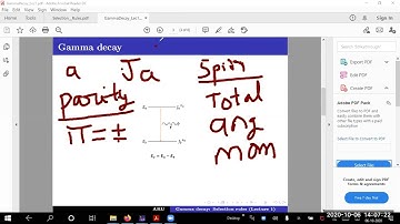 Gamma Decay Selection Rules