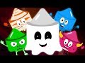 Five Little Monsters Scary Nursery Rhymes | Halloween Songs For Kids | Children Rhyme