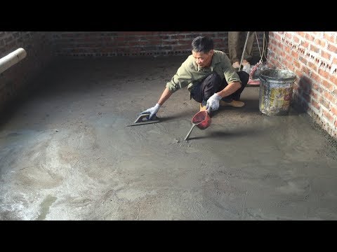 Video: How To Properly Pour A Cement-sand Mortar To Level The Floor