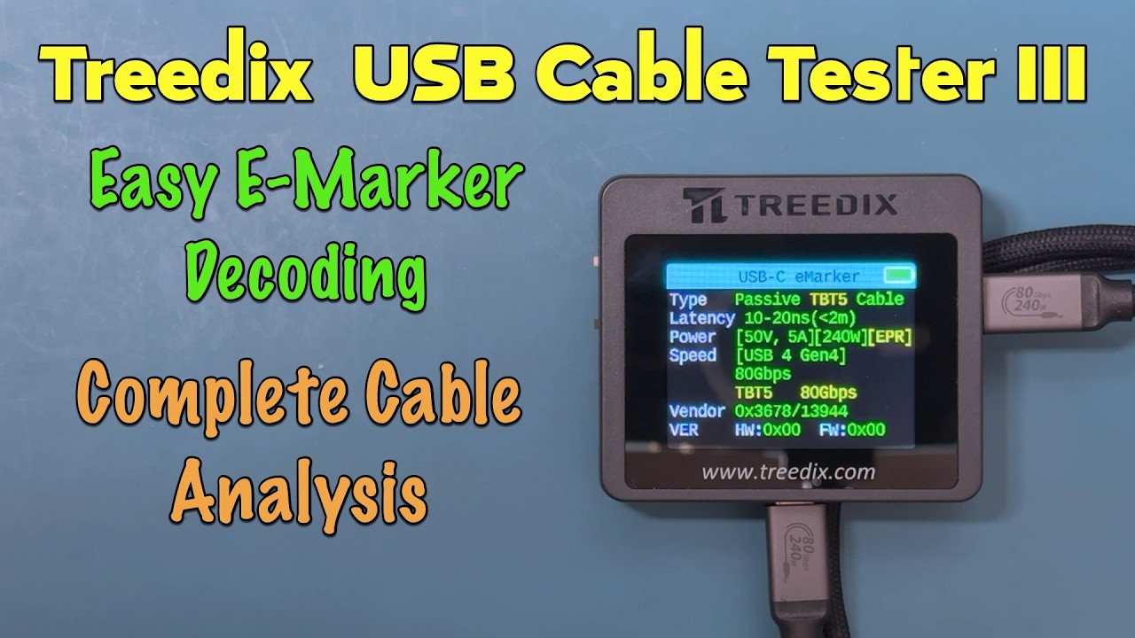 USB Cable Tester with 2.4