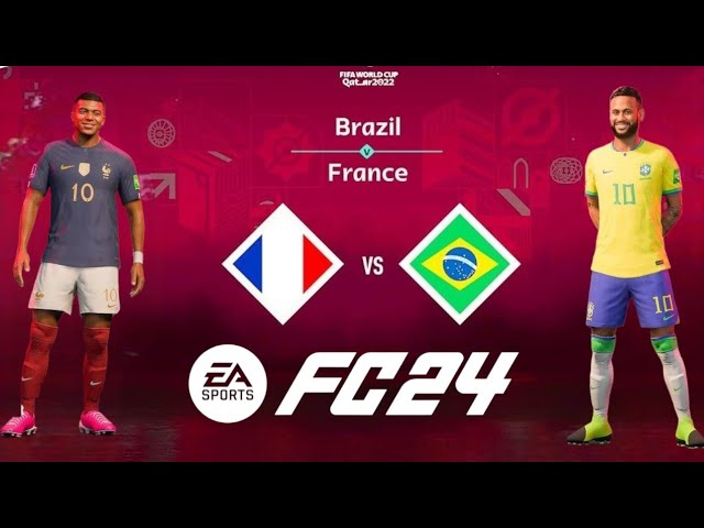 FC24- Brasil vs France FIFA World Cup semi-final | World Cup semi-final  FC24 - YouTube