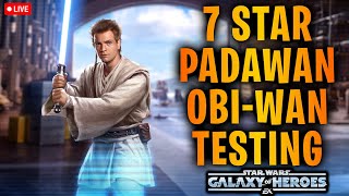 7 Star Padawan Obi-Wan Kenobi Unlock + Testing - First Time Fighting Jar Jar in Grand Arena