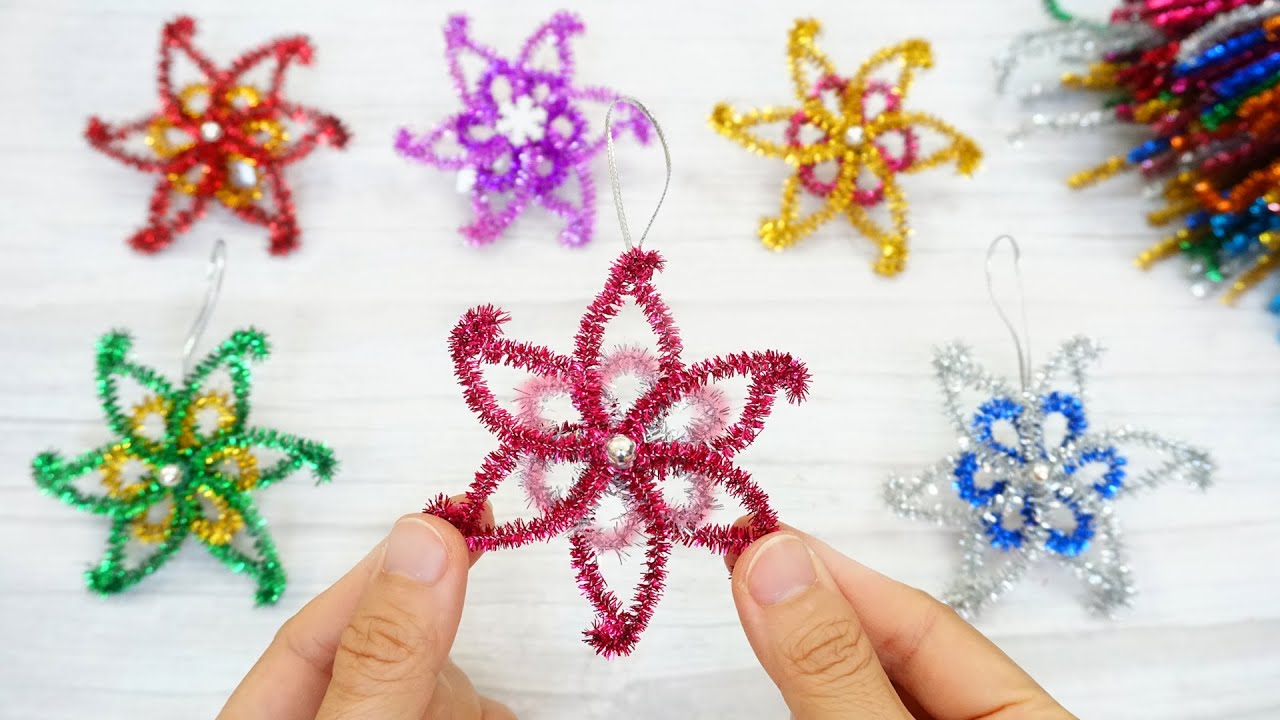 Tupukom 100pcs Pipe Cleaners Glitter,Pipe Cleaners Craft,Arts And