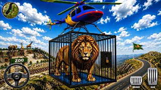 Giant Lion Transport Challenge! Helicopter Lifts Dangerous Animal | Android Gameplay screenshot 1