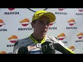 Interview Jeremy Alcoba winner race FIM Moto3™ Junior World Championship Albacete (Spanish)