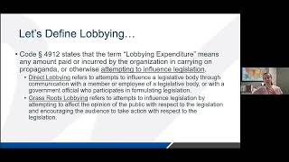 990 Schedule C   Lobbying for Associations