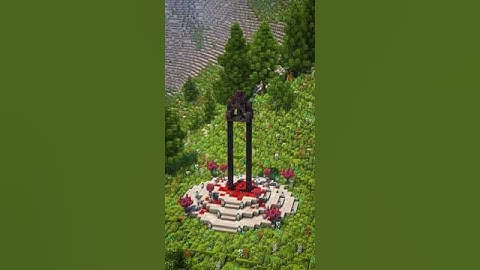 Crimson Sword Nether Portal! 🗡️ Minecraft Build Idea #minecraft #build #shorts