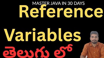Reference variables in Java(Telugu)