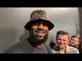 LeBron James talks about playing with Bronny James for the first time