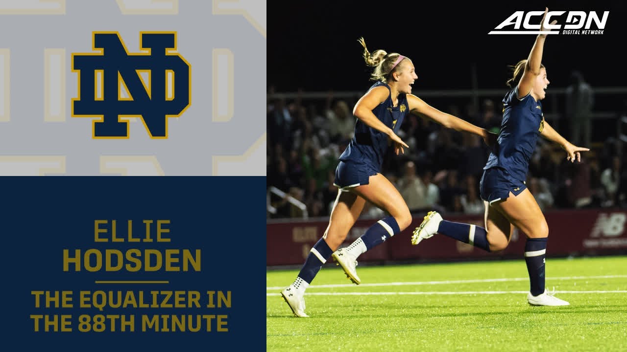Notre Dame's Ellie Hodsden With The Equalizer In The 88th Minute