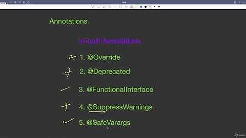 Lecture 21.2 : Built-in Annotations in Java | [Abdul Bari] Java Course