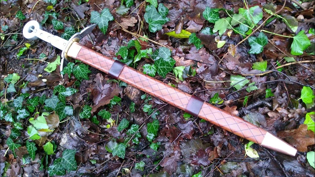 How to make a Leather Sword Scabbard YouTube
